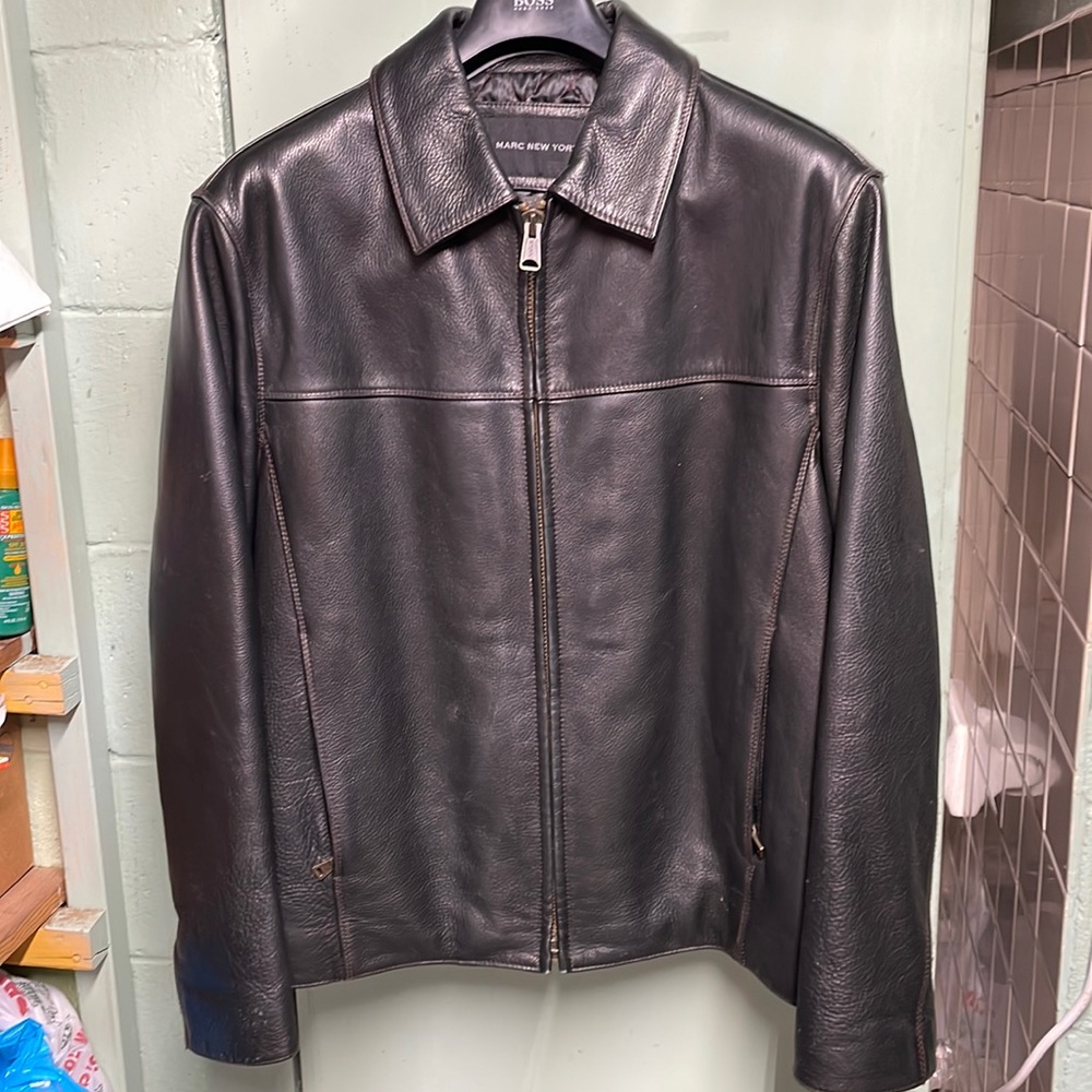 Men’s lined leather Coat